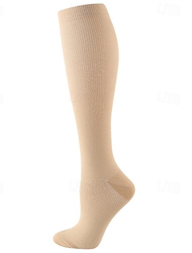  5 Paare Herren Kompressionsstrümpfe Wandersocken Außen Atmungsaktiv Weich Dehnbar Komfortabel Socken Kompressionssocken Feste Farbe Polyester Schwarz Weiß Marinenblau für Jagd Radsport / Fahhrad