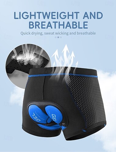 Herren Radunterhose Radhose Fahhrad Gepolsterte Shorts / Gämse Mountainbike Shorts Race Fit (engangliegende Passform für Rennen) Sport Schnelles Trocknung Atmungsaktiv Feuchtigkeitsableitung