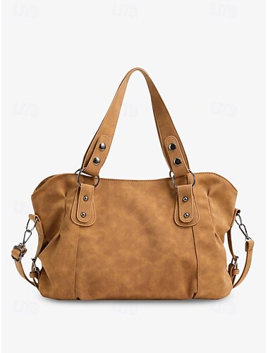  Damen-Umhängetasche aus Kunstleder mit verstellbarem Riemen – lässige Tragetasche mit großem Fassungsvermögen für den täglichen Gebrauch