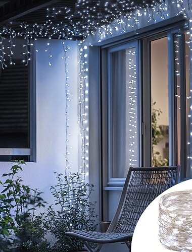  1 Packung mit 50 LED-Lichterketten – 5 Meter, 3AA batteriebetrieben, perfekt für Weihnachten, Hochzeiten, Partys, Familienurlaube, Versammlungen und mehr – immer an