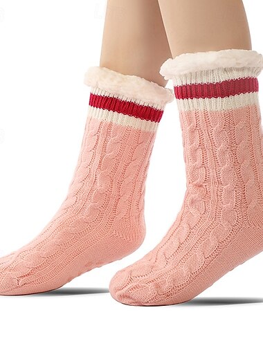  Fleece-gefütterte Hausschuhe Socken Winter perfekte Geschenk Home Stay