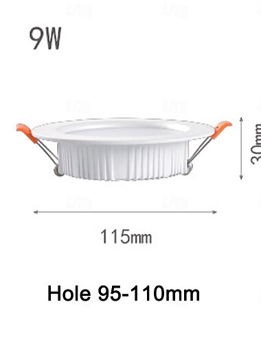  LED-Einbaudeckenleuchte 220 V 7 W 9 W 12 W 18 W Scheinwerfer weiß warmweiß für Decken kommerzielle Bühne 1 Stk.