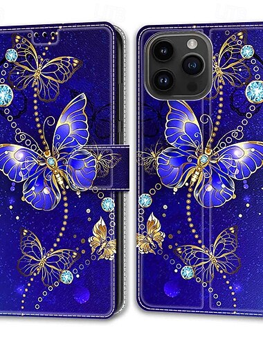 τηλέφωνο tok Για iPhone 15 Pro Max Plus Πίσω Κάλυμμα με βάση στήριξης με λουράκι καρπού Υποδοχή κάρτας Ρετρό TPU PU δέρμα