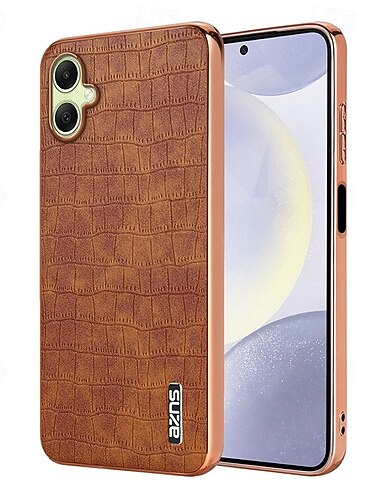  teléfono Funda Para Samsung galaxia S25 S24 S24 FE S23 Ultra Plus S22 Plus Ultra A55 5G A35 5G A25 A15 A14 Funda Trasera No Amarillento Antigolpes Retro Diseño Geométrico TPU Enchapado Cuero de PU