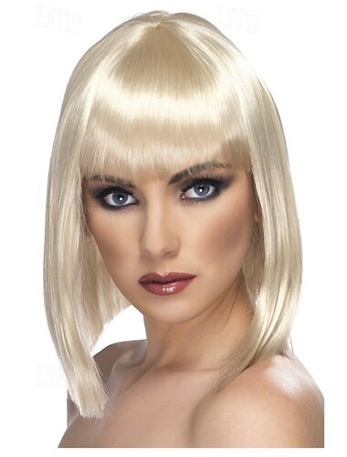  Blond glam paruka pro ženy Halloween cosplay party paruky