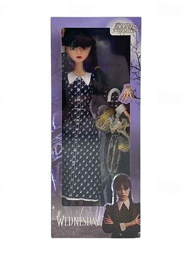  1 Stück Mehrgelenk-Spielzeugpuppe, 9-Gelenk-Mädchenpuppe, Abendkleidpuppe, kreatives Mädchengeschenk, Weihnachtsgeschenk, Halloweengeschenk, schöne Prinzessinnenpuppe