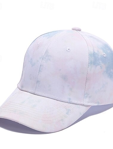  Herren Cap Basecap Sonnenhut Kappe Weiß Blau Baumwolle Einstellbar Modisch Freizeitskleidung Festival Batik Lässig / Alltäglich
