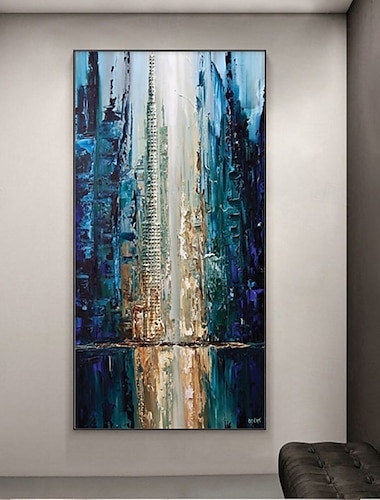  peinture à l'huile d'arbre de forêt peinte à la main scène de neige faite à la main forêt de bouleaux peinture décorative peinture de paysage grande peinture murale cadeau cadeau de Noël pour chambre