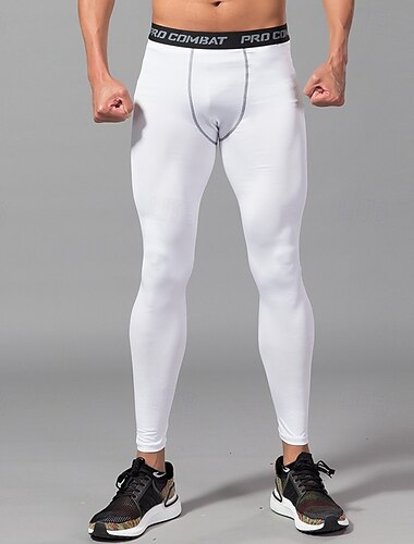  Herren Sporthose Tights Leggings Tasche Elastischer Bund Leggings Outdoor Sport & Natur Sportlich Herbst Schnelltrocknend Leichtgewichtig Weich Power Flex Marathon Laufen Trainieren Reguläre Passform