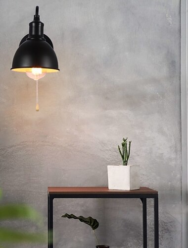  applique da parete a led per interni 15cm vintage nero opaco applique da parete per toeletta illuminazione a collo di cigno luce da parete in metallo e26/e27 applique per decorazione caffetteria per