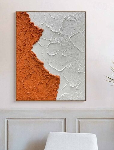  peinture à l'huile de vague peinte à la main peinture abstraite de paysage marin orange peinture à l'huile de paysage marin peinte à la main pour la décoration murale du salon art abstrait œuvre d'art
