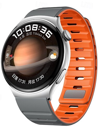  Uhrenarmband für Samsung Galaxy Watch 3 45mm, Galaxy Wacth 46mm, Gear S3 Classic / Frontier, Gear 2 Neo Live Silikon Ersatz Gurt Verstellbar Sportarmband Armband