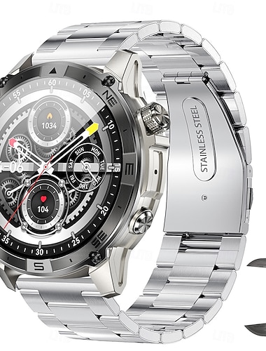  Reloj inteligente imosi gps hk08 con brújula amoled, altitud, presión del aire, llamadas bluetooth, hora mundial, 530 mah, rastreador deportivo, reloj para exteriores