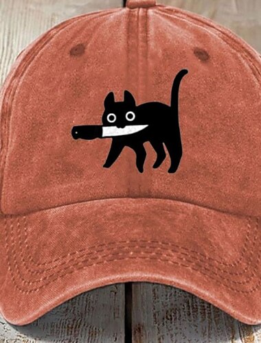  Herr Basebollkeps Solhatt Trucker Hat Svart Orange Bomull Justerbara Mode Halloween Festival Grafisk Mönster Ledigt / vardag