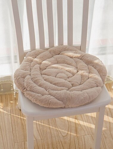  Sitzkissen für Stühle mit Rosenblüten, flauschiges Stuhlpolster, weiches Plüsch-Sitzkissen, Bodenkissen für das Home-Office, Sofa, rutschfeste Sofa-Stuhlpolster, Stuhlkissen, Komfort-Sessel,
