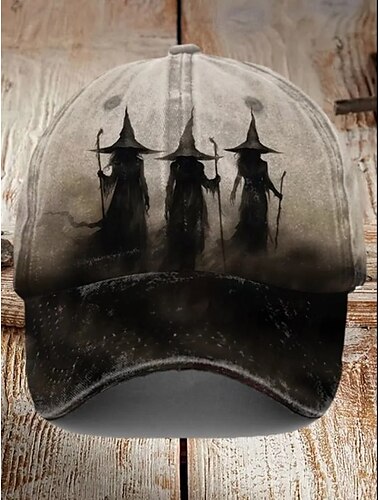  Voor heren Baseballpet Zonnehoed Trucker Hoed khaki Polyesteri Verstelbaar Modieus Halloween Festival Grafisch Geest Patroon Casual / Dagelijks