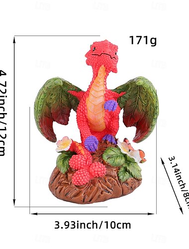  hartsi sudenkorento dinosaurushahmo suloinen puutarhasisustus pihallesi, ainutlaatuinen koti  & terassikoriste, täydellinen puutarhanhoidon harrastajalle