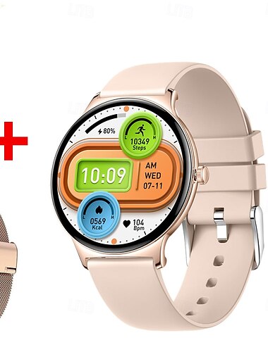  696 DA09 Smartwatch 1.43 Zoll Smart-Armband Bluetooth Schrittzähler Anruferinnerung Schlaf-Tracker Kompatibel mit Android iOS Damen Herren Freisprechanlage Nachrichterinnerung IPX-0 43mm Uhrengehäuse