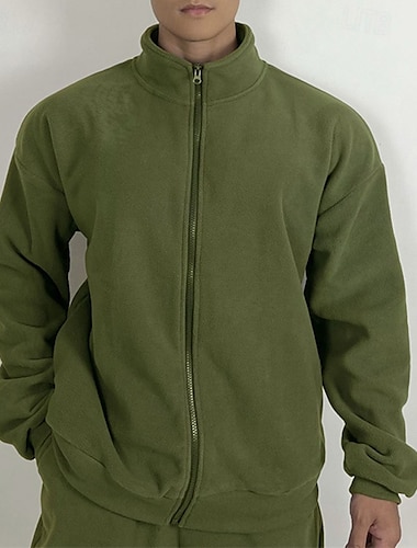  Hombre La chaqueta con capucha Full Zip Manga Larga Chaqueta Casual Ropa Deportiva Otoño Mantiene abrigado Secado rápido Suave Entrenamiento de gimnasio Corriendo Paseo Ropa de deporte Ropa de Deporte