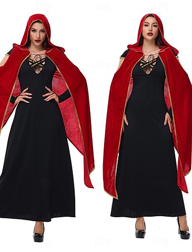  vrăjitoare Vampiri Costum de carnaval Noaptea Walpurgis Costum Cosplay Adulți Pentru femei Cosplay Petrecere Mascaradă Carnaval Mascaradă Costum ușor de carnaval
