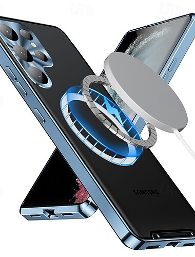  telefono Custodia Per Samsung Galaxy S26 Ultra Plus S25 S24 S23 S22 S23 FE S21 Ultra Plus Custodia ad adsorbimento magnetico Con Magsafe Protezione Lente Fotocamera Supporta la Ricarica Wireless