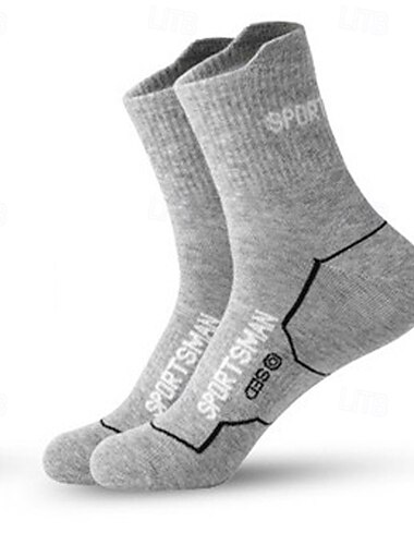  Herren Socken Fahrradsocken Sportsocken Campen und Wandern Übung im Freien Radsport / Fahhrad Fahhrad / Radsport warm halten Atmungsaktiv Antirutsch 1 Paar Winter Buchstabe & Nummer Baumwolle Schwarz