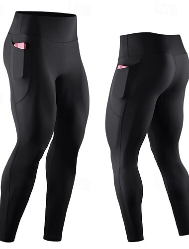  Herren Sporthose Tights Leggings Tasche Elastischer Bund Leggings Outdoor Sport & Natur Sportlich Herbst Schnelltrocknend Leichtgewichtig Weich Marathon Laufen Trainieren Reguläre Passform