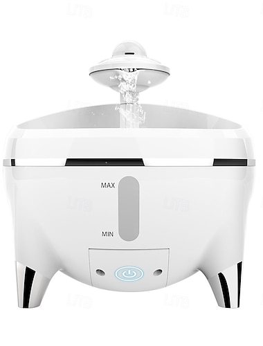  Perros Gatos Animales Pequeños de Pelo Bebedero automático / Cuencos para perros y gatos 1.6 L ABS + PC Fácil de Instalar Fuente Cuencos y Comederos Color sólido Blanco Cuencos y Alimentación Hogar