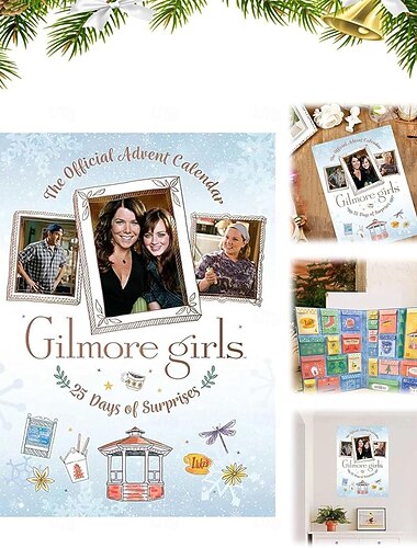  Gilmore Girls El Calendario de Adviento Oficial 2025 Calendarios de Regalos de Navidad para Fans de Gilmore Girls Calendario de Adviento de Vacaciones de Navidad 2025 Calendario de Adviento de