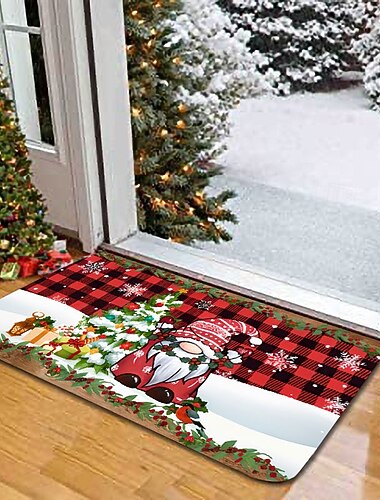  Weihnachten multi-farbe stein bad badematten kreative saugfähigen bad teppich flanell nicht