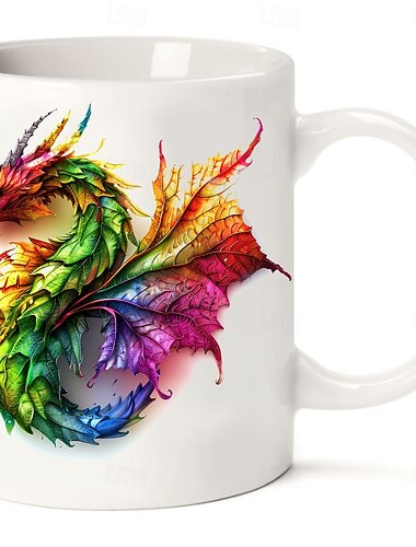  Tasse à café dragon 11 oz tasse en céramique tasse drôle tasse à café drôle pour la famille/amis/sœur/collègue tasse à café fantaisie été hiver boisson fête/Noël/cadeau d'anniversaire