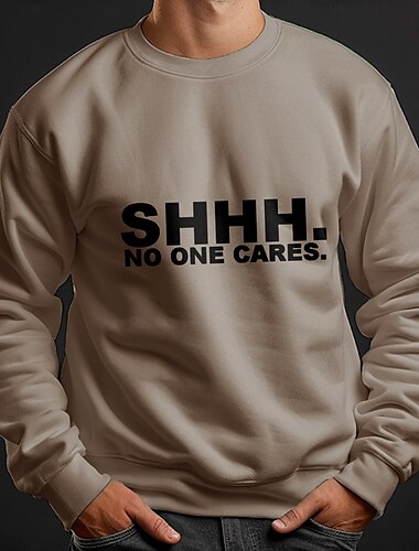  Ostern Silvester Weihnachten Herren Buchstabe Sweatshirts Sweatshirt Pullover Langarm Sweatshirt Rundhalsausschnitt Lustig 3d Drucken Party Neujahr Festtage Rundhalsausschnitt Winter Frühling & Herbst