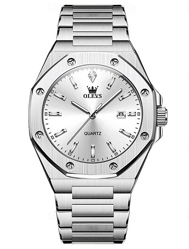  OLEVS Pánské multifunkční chronografické náramkové hodinky voděodolné luminiscenční quartz automatické hodinky 3613