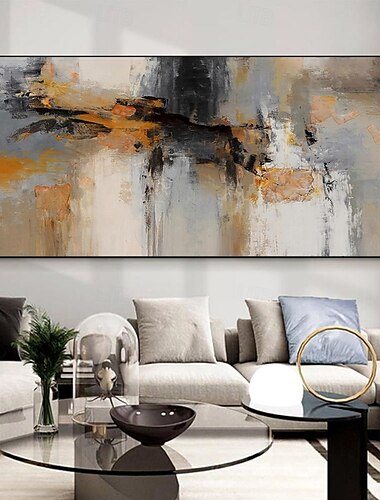  handgefertigtes Ölgemälde auf Leinwand, Wandkunst, Dekoration, modern, abstrakt, für Wohnzimmer, Wohnkultur, gerollt, rahmenlos, ungedehntes Gemälde