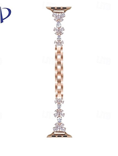 Solo Loop Compatibel met: Apple Watch-horlogebandje 38mm 40mm 41mm 42mm 44mm 45mm 49mm Dames Bling Diamant Metalen sluiting Legering Vervangende horlogeband voor iwatch Ultra 2 Series 9 8 7 SE 6 5 4