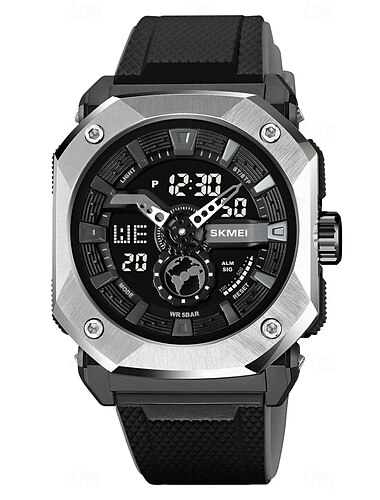  SKMEI Herren Digitaluhr Draussen Sport Modisch Lässige Uhr leuchtend Stopuhr Wecker Countdown TPU Beobachten