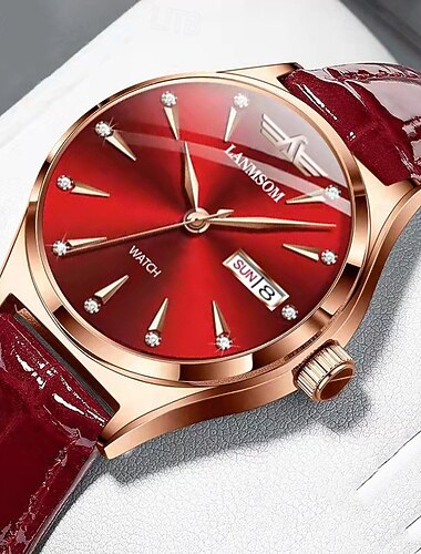  Merk Trend Mode cadeau voor dameshorloge Sport Dual Kalender Waterdicht Volledig Automatisch Luminieuze Stalen band