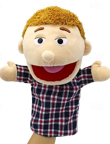  Handpuppen, multiethnische Puppen, Familienpuppen für Kinder, Rollenspiele, 11,8 Zoll große Familienpuppen, weiche Plüschhandpuppen, Familienpuppen, Geschichtenspielzeug, Puppen für Mädchen und Jungen, Fingerpuppen, Puppenset, Geschenke
