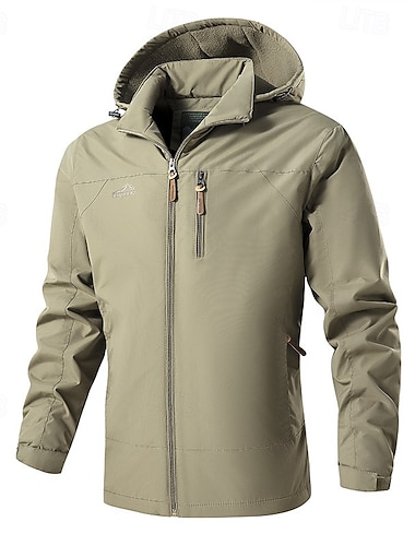  Herren Fleecejacke für Wanderer Winter Draussen Patchwork warm Fleece-Futter Vliesjacken Voller Reißverschluss Klettern Camping / Wandern / Höhlenforschung Reisen Schwarz Armeegrün Khaki Dunkelblau
