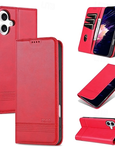  teléfono Funda Para iPhone 16 15 14 Pro Max Plus iPhone 13 12 11 Pro Max Mini Funda Trasera con Soporte Magnética Ranura para tarjetas Retro TPU Cuero de PU