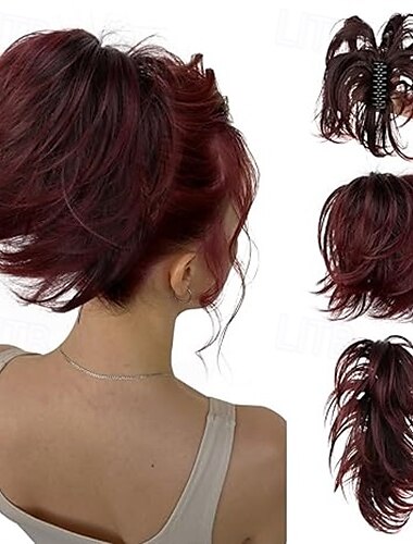  Kordelzug Pferdeschwanz Weich / Natürlich / Einfaches An- und Ausziehen Synthetische Haare Haarstück Haar-Verlängerung Glatt 12 Zoll Party / Partyabend / Party / Abend