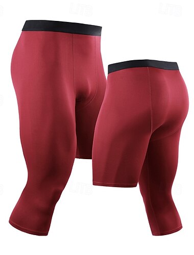  Herren kurze Sporthose Laufshorts kurze hosen Laufshorts Tights Kurze Hosen Tasche Elastischer Bund Leggings Outdoor Sport & Natur Sportlich Schnelltrocknend Weich Power Flex Marathon Laufen