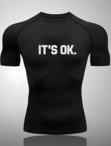  Herren Funktionsshirt Athletisches Hemd Fitnessstudio-Shirt Fitness Shirt Kurzarm T-Shirt Casual Athlässigkeit Atmungsaktiv Schnelltrocknend Weich Fitnesstraining Laufen Gehen Sportbekleidung