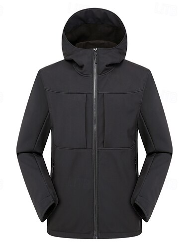  Herren Fleecejacke für Wanderer Winter Draussen Patchwork warm Fleece-Futter Wasserdicht Windundurchlässig Vliesjacken Voller Reißverschluss Klettern Camping / Wandern / Höhlenforschung Reisen