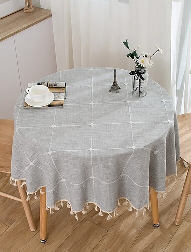  runde Tischdecken elegante und langlebige Tischdecken perfekt für Ess- und Küchentische ideal für den täglichen Gebrauch oder besondere Anlässe