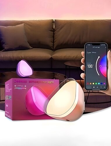  Intelligente WIFI-Atmosphäre-LED Smart Light Graffiti APP Bluetooth Desktop-Atmosphärenlicht Schlafzimmer-Nachtlicht USB-Ladung