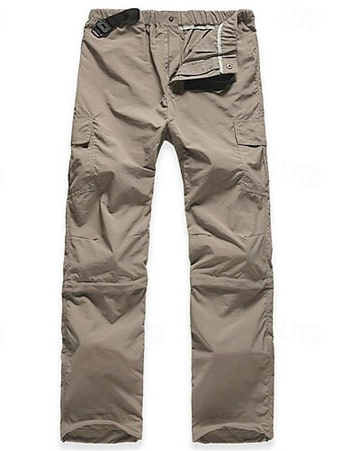  Men's Combat Pants Cargo Pants Convertible Zip Off Pants Military Outdoor Regular Fit Waterproof Breathable Quick Dry Pants / Trousers Elastic Waist Army Green Dark Gray Hunting Climbing Camping