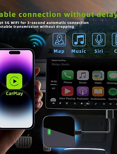  беспроводной адаптер carplay для iphone беспроводной адаптер apple carplay преобразует проводной в беспроводной carplay dongle plug &играть wifi auto быстрое подключение для автомобилей