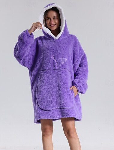  Manta con capucha, manta portátil, sudadera con capucha de gran tamaño súper suave y cálida, manta de franela sherpa con bolsillo gigante para hombres, mujeres, adolescentes y amigos