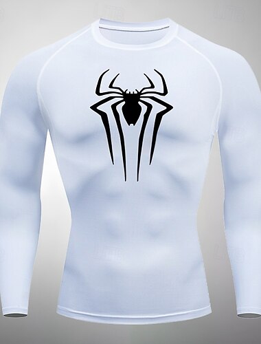  Herren Funktionsshirt Athletisches Hemd Fitnessstudio-Shirt Fitness Shirt Langarm T-Shirt Casual Athlässigkeit Herbst Atmungsaktiv Schnelltrocknend Weich Fitnesstraining Laufen Gehen Sportbekleidung
